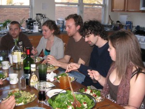 Sarah, Eli, Simon and Caitlin (R to L)